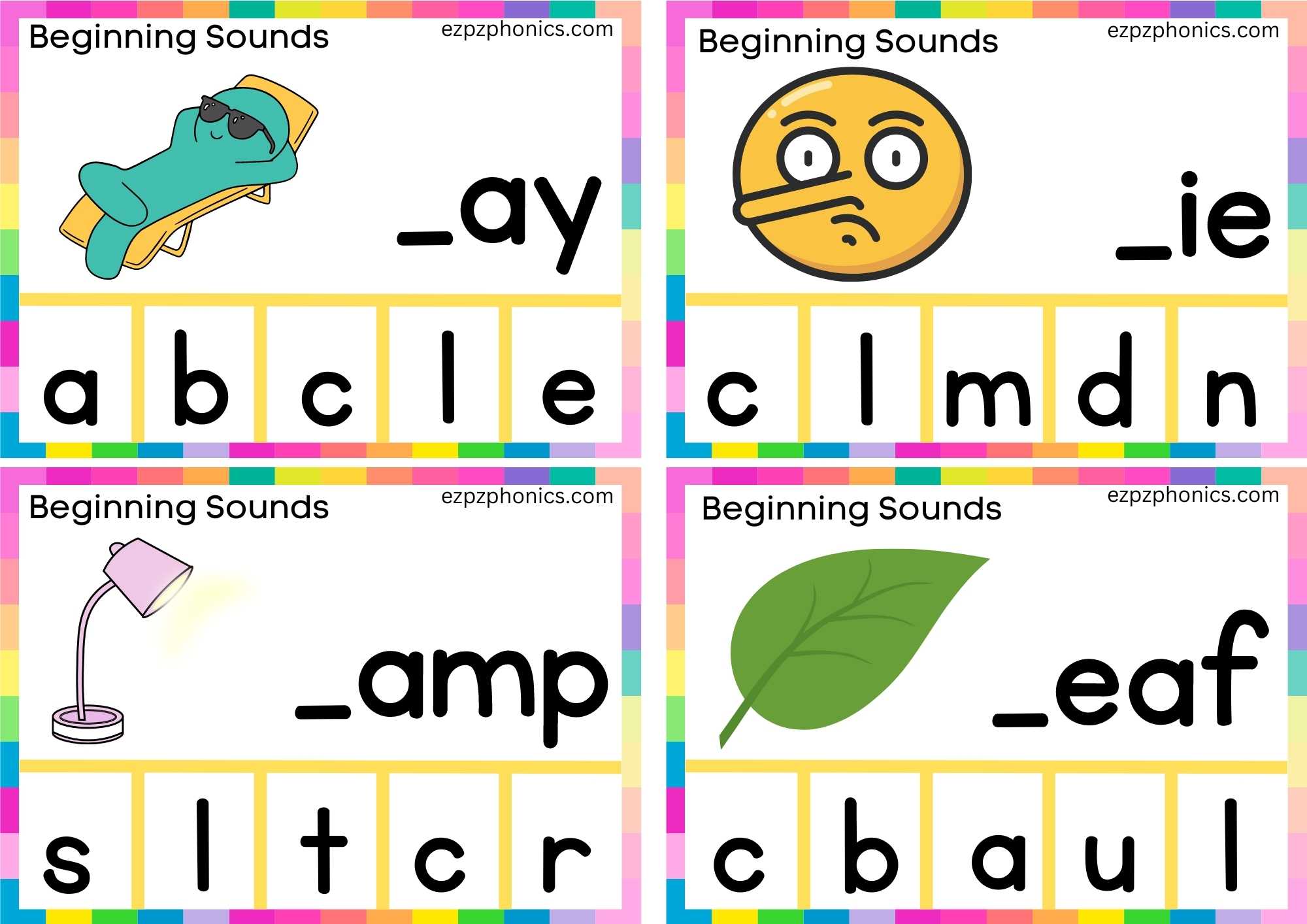 Letter L Finish The Word And Clip The Correct Letter Group 1